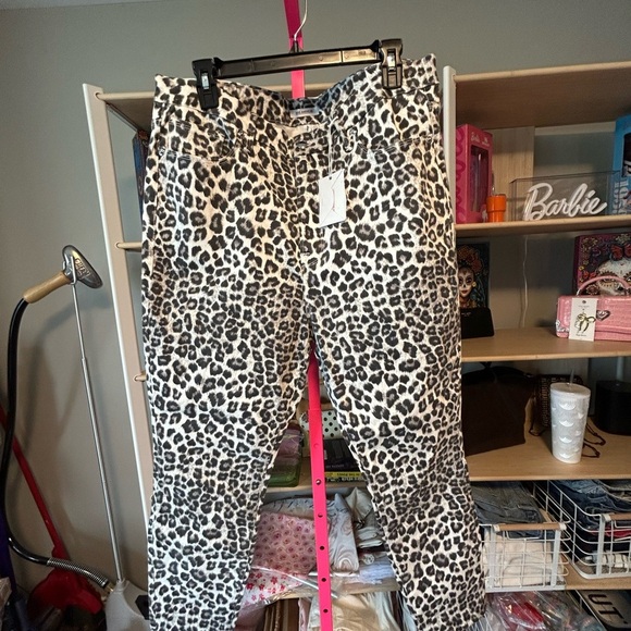 Good American Denim - Good American leopard Print cropped Pants NWT size 20